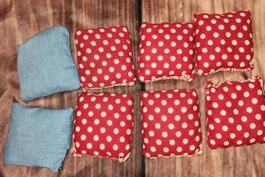 1970 Toss Across 8 Bean Bag Reemplazos Tablero de Juego Tic Tac Toe De Colección - Imagen 1 de 3