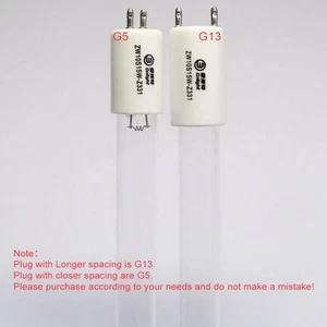 Disinfection cabinet UV disinfection lamp ZW10S15W-Z331 length 33CM G13/G5 6-10W - Picture 1 of 4