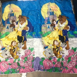 Vintage 90er Disney Die Schöne und das Biest Kinder Schlafsack Slumber Sleepover - Bild 1 von 4