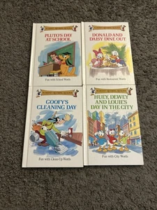 A DISNEY RHYMING READER - x 4 Goofy, Donald and Daisy, Pluto, Huey, Dewey and Lo - Picture 1 of 6