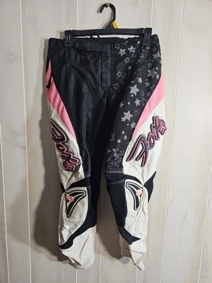 Pantalones de motocross Fox Racing Youth 180 talla 7/8 rosa blanco Foto 1 de 4