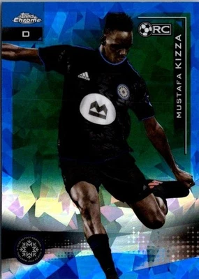 2021 Topps Chrome MLS Sapphire Edition Mustafa Kizza #135 Montreal Rookie RC - Image 1 of 2