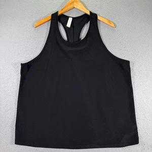 Spanx perforiertes Tank U-Ausschnitt Tops Damen 2XL schwarz Mesh Komfort Activewear - Bild 1 von 9