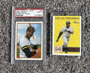 1987 & 2003 Topps Heritage New Age Performers & All Star Vintage Barry Bonds - Picture 1 of 5
