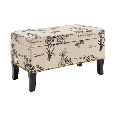 Stephanie Ottoman, Botanical Linen - Image 1 of 4