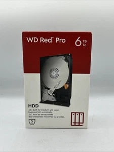 WD Red Pro WD6005FFBX 6TB 7200 RPM 256MB Cache SATA 6.0Gb/s 3.5" Hard Drive - Picture 1 of 2