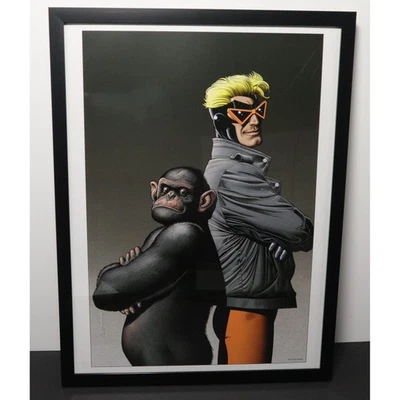 Arte de portada de cómic de Animal Man enmarcado 12x16 por Brian Bolland | DC Comics Foto 1 de 2
