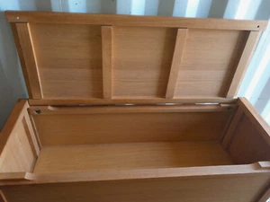 Habitat Radius Solid Oak Ottoman, Storage Box, Toy Chest - Picture 1 of 6