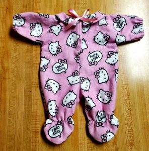 16" doll PINK HELLO KITTY CAT SLEEPER PAJAMAS PJS for CPK Cabbage Patch kids - Picture 1 of 2