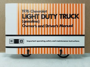 1976 CHEVROLET TRUCK OWNERS  OPERATORS MANUAL REPRINT LIGHT DUTY TRUCK - Bild 1 von 2