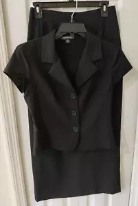 Jonathan Martin Juniors 2 Piece Black Short Sleeve Long Skirt Suit Size 3 - Picture 1 of 5