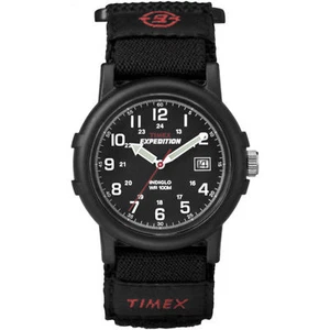 Timex T40011, Reloj Hombre Expedition Camper Correa Envolvente Negro, Indiglo, Fecha, NUEVO - Imagen 1 de 2