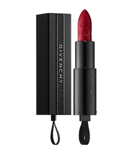 Lápiz labial satinado Givenchy Rouge Interdit rojo medianoche #26 - Imagen 1 de 4