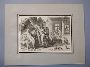Goltzius Mercurio Erse bulino originale stampa antica 1600 Metamorfosi Ovidio - Picture 1 of 9