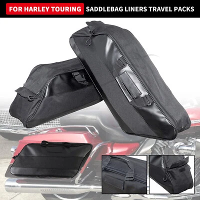 Bolsa de viaje con forros de alforja para Harley Road Street Electra Glide FLHT FLHTC FLHTCU Foto 1 de 4