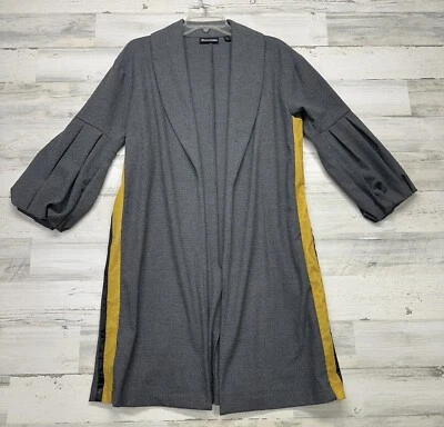 New York & Co 7th Avenue Women's Size XS Oversized Blazer Long Gray Jacket - Image 1 of 4