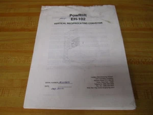 Langley EH-102 EH102 RowRlift Stationary Operating Manual - Picture 1 of 6