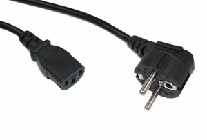 Kaltgerätekabel mit Stecker DE z.B. für Ion Cleanser - Bild 1 von 2