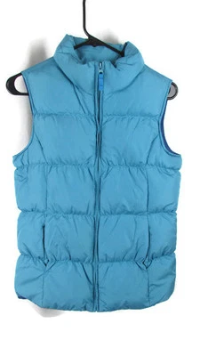 Lands End Azul NUEVO Niñas Abajo Puffer Chaleco de Invierno Hinchado NUEVO SIN ETIQUETAS XL 16 Foto 1 de 4