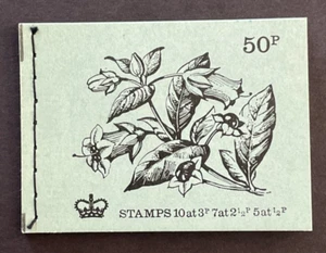 Great Britain Stiched Booklet MNH 50p Deadly Nightshade Flowers November 1972 - Picture 1 of 3