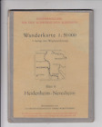 Wanderkarte Schwäbischer Albverein 1953 Blatt 6 Heidenheim Neresheim auf Leinen