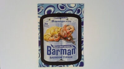 2008 Wacky Pack Flashback Series 2 37 Barman Barroom Tissue Charmin Packages WP1 - Image 1 of 2