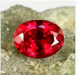 Mozambico Sangue Naturale Rubino Rosso Taglio Ovale 9,60 Ct Certificato Gemma Sciolta - Foto 1 di 5