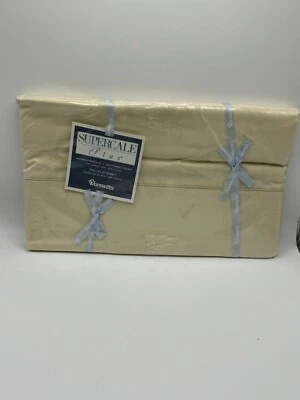 Wamsutta Full Flat Sheet Supercale Plus Wheat 200 Thread Count Vintage NEW - Image 1 of 3