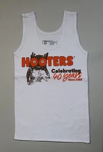 HOOTERS LYCRA GIRLS CELEBRATING 40 YEARS (XS) X-SMALL UNIFORM SPECIAL TANK TOP - Picture 1 of 5