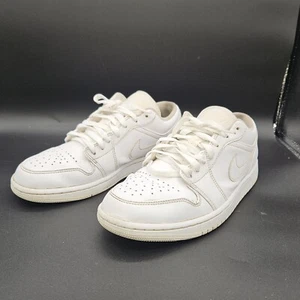 Nike Air Jordan 1 Low Triple Blanco 553558-136 Hombres Talla 8.5 - Imagen 1 de 12