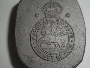 NATIONAL RESERVE COUNTY of FIFE WW1 Abzeichen Pin Schmuck Stanzwerkzeug Matrize Hub Kochfeld - Bild 1 von 20