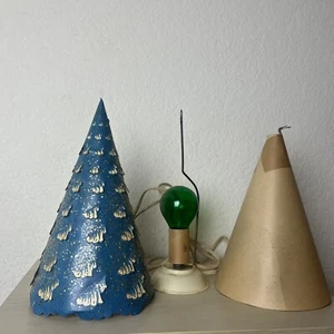 Econolite Bewegungslampe Papier Weihnachtsbaum Vintage 1952 Roto-Vue funktioniert 10,5" MCM - Bild 1 von 24