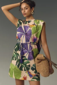 New Anthropologie Farm Rio Macaw Jungle T-Shirt Mini Dress M NWT - Picture 1 of 4