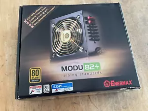 ENERMAX MODU 82+ EMD625AWT 625w Modular ATX Power Supply w Box & Manual *WORKING - Picture 1 of 6