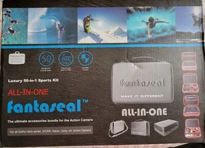 50 in 1 Go Pro Accessories Kit Waterproof Dual Layer EVA Anti Shock Case Bag - Picture 1 of 10