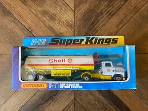 1976 Matchbox Super Kings K-16 Articulated Petrol Tanker Shell - NOS In Box - Picture 1 of 11