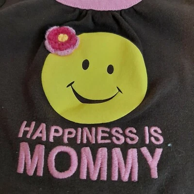Body de bebé Circo 9 meses Creeper de una pieza Happiness Is Mommy emoji cara sonriente Foto 1 de 4