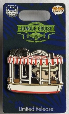 Prendedor Funko Pop Crucero por la Selva Parques Disney Edición Limitada Congo Queen Boat Foto 1 de 2