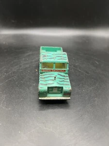 Vtg Corgi Toys Land Rover Pickup 109 WB Zebra Tiger Stripes Green Daktari Safari - Picture 1 of 7