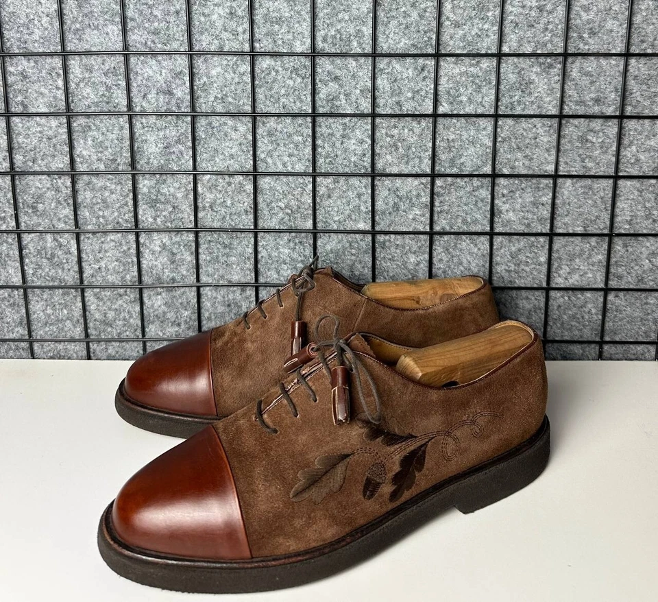 Botas de gamuza Bally Oxford vintage EE. UU. 9,5 Foto 1 de 4