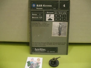 =Axis & Allies Miniatures JUEGO BASE II BAR Artillero con tarjeta 20/45= - Imagen 1 de 1