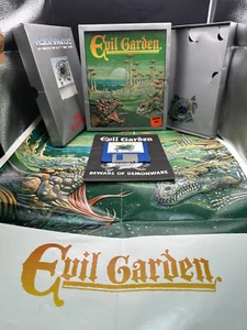 Evil Garden Amiga Big Box Game Computer Boxed Manual Rare Demonware 1988 - Picture 1 of 24