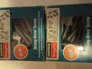 50 Stück SIMPSON Strong Drive SDS SCHRAUBE 1/4" x 2 1/2" SDS25212-25 verzinkt BOX - Bild 1 von 18