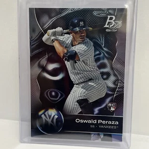 2023 Bowman Platinum #57 Oswald Peraza RC New York Yankees Rookie - Picture 1 of 5