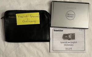 Franklin Merriam Webster Dbe-1500 Spanish - English handheld dictionary - works