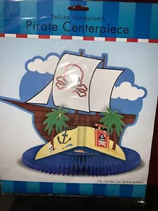 Pirate Ship Honeycomb Centerpiece - Picture 1 of 3