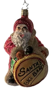 Adorno de vidrio soplado de Navidad del Viejo Mundo Navidad 5" Santa's Big Band Alemania - Imagen 1 de 4