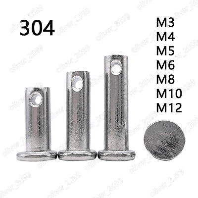 304 Stainless Steel Clevis Pins With Head M3 M4 M5 M6 M8 M10 M12 • 111.13£