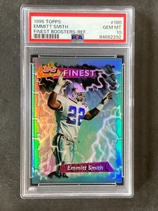 1995 Topps Finest Emmitt Smith Boosters rifrattore PSA 10 - Foto 1 di 2