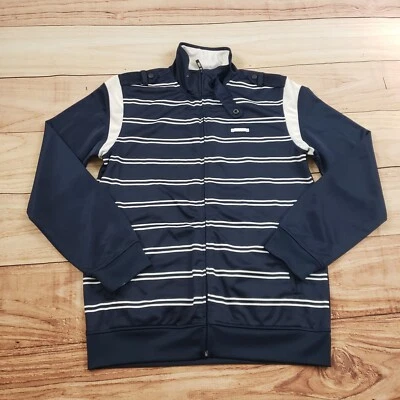 Chaqueta Ecko Unltd Para Hombre Mediana Azul Blanca Pista Cremallera Exterior Informal Adulto M * Foto 1 de 4